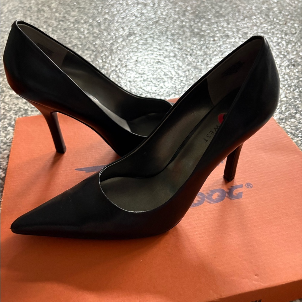 Nine West Black Stiletto Heels